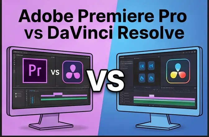 Adobe Premiere Pro vs DaVinci Resolve video editing software comparison